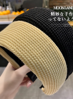 韩国简约气质针织发箍发卡女头箍