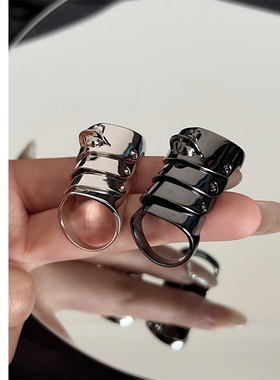 土星盔甲戒指NANA同款朋克中性风