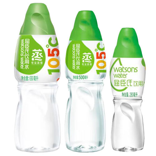屈臣氏蒸馏水500ml/15瓶蒸脸水美容敷脸水泡压缩面膜补水疗整箱装 - 图0
