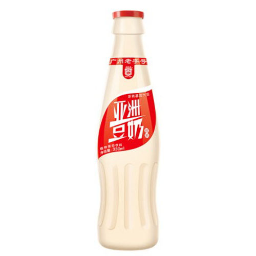 亚洲豆奶原味330ml/24瓶整箱  早餐牛奶黄豆浆粉蛋白亚洲沙示酸奶 - 图0