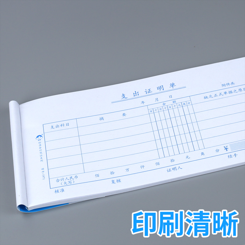 支出凭单10本装单据凭证支出证明费用报销单据财务用品出纳凭证单 - 图0