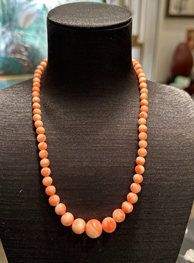 天然台M项链塔链大珠12.3mm最小珠5.5mm