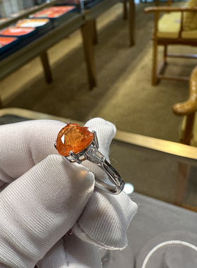 12圈口主石2克拉18k金镶嵌戒指