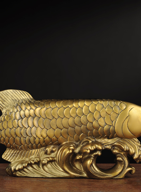 招财鱼客厅玄关电视柜乔迁摆件