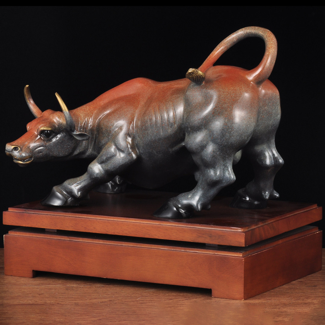彩铜华尔街牛摆件招财牛市牛气冲天摆设家居客厅酒柜办公室装饰品,淘宝优惠券,粉丝福利购,淘宝优惠卷