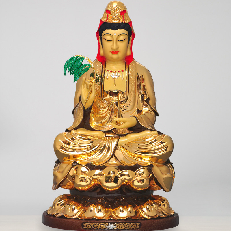 全铜鎏金释迦摩尼佛地藏王观音菩萨如来佛主娑婆三圣佛像摆件_虎窝淘