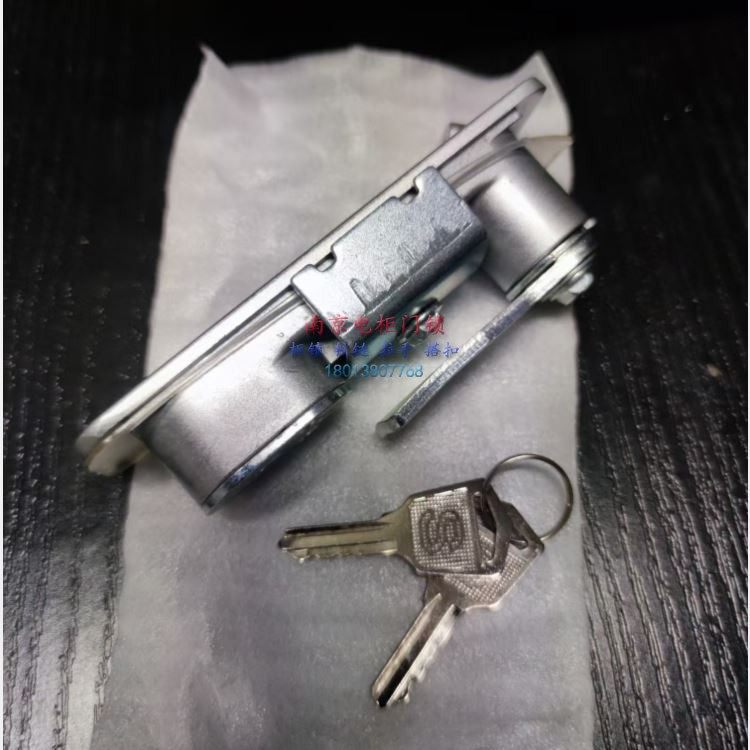 电柜按压平面锁MS737锌合金通开控制机柜锁 配电屏表箱柜摇把门锁 - 图0