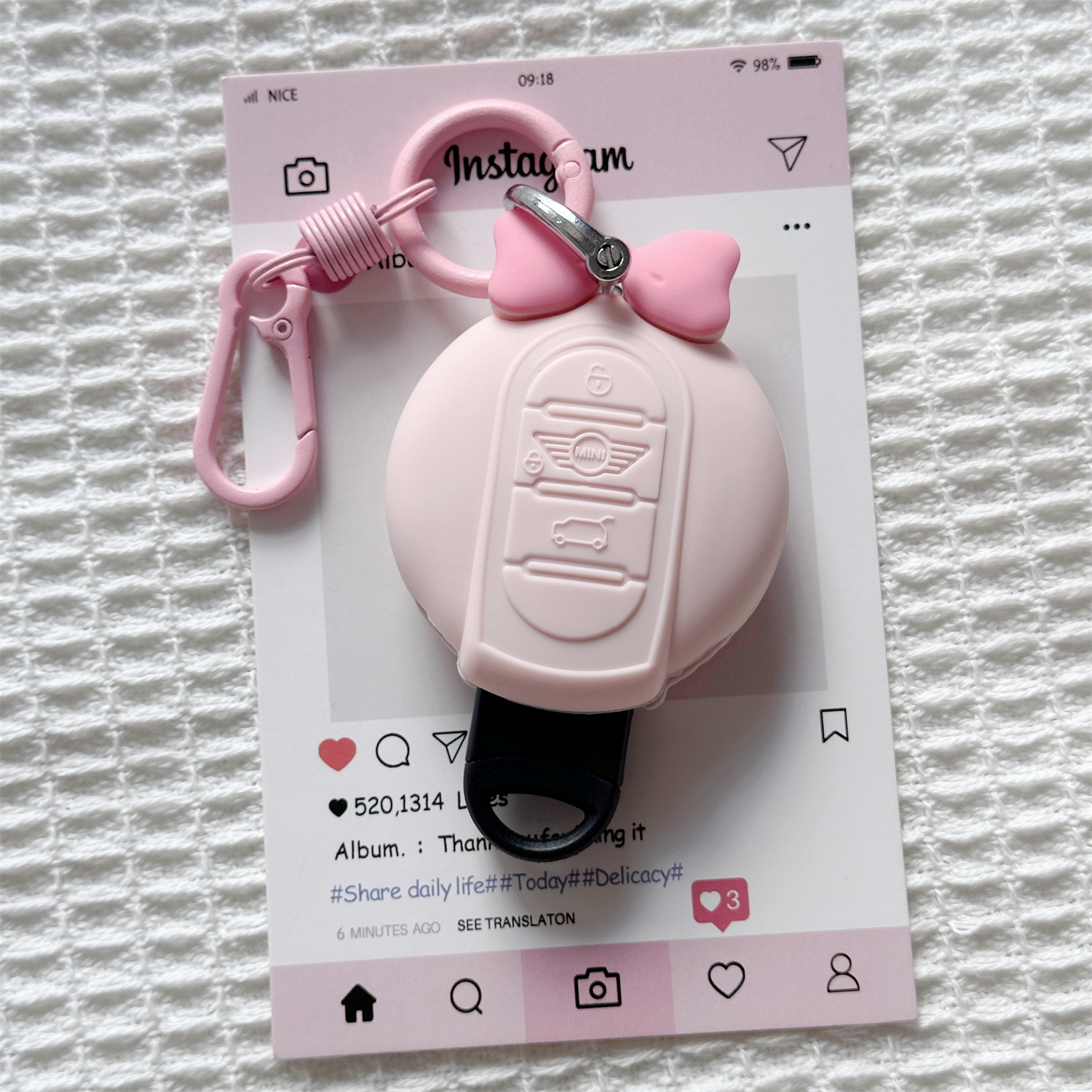 适用宝马mini钥匙套countryman cooper钥匙包f54f55f56F60壳扣女 - 图0