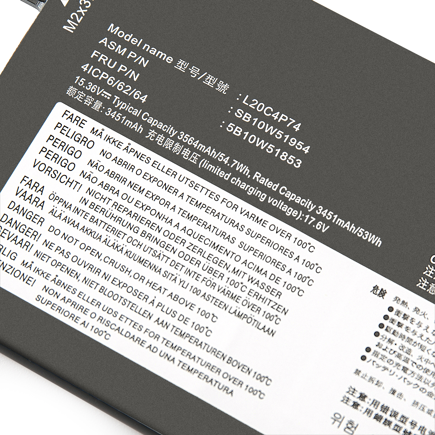 联想ThinkPad X13 Gen 2/3 L20M4P73/L4P73笔记本电池L20C4P74 - 图1