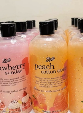 保税泰国Boots椰子洗发水沐浴露3 in 1 Shower Gel Shampoo 500ml