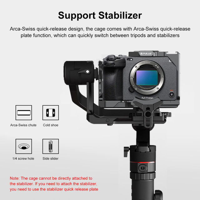 PULUZ fat cow is suitable for Sony A6700/A6400/ZV-E10 mirrorless camera expansion rabbit cage protection frame