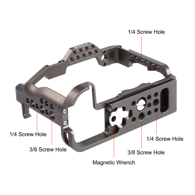 PULUZ fat cow is suitable for Canon EOS R5/R6/M50 rabbit cage frame micro-SLR camera expansion accessories