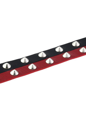 朋克原宿鼓钉尖钉颈链项圈哥特式个性暗黑风PU皮革颈带锁骨项链