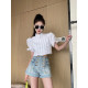 ໂສ້ງຂາສັ້ນ NancyCavally vintage ສອງດ້ານ