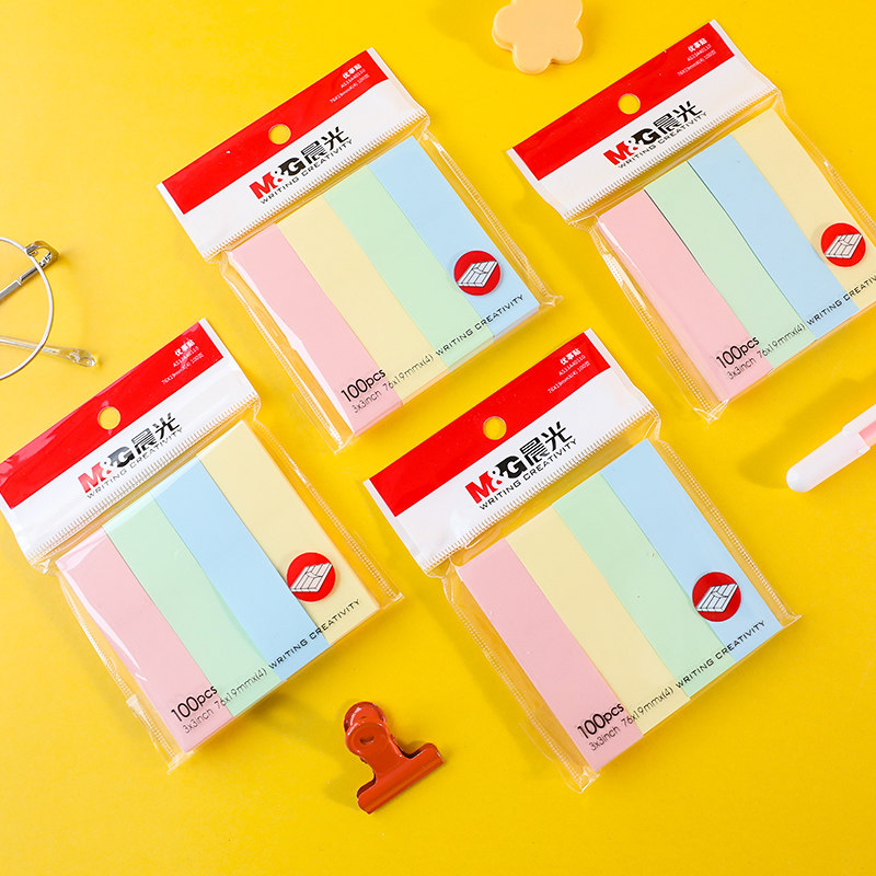 晨光便利贴彩色小条便签贴纸学生用ins风记事贴标签贴可撕索引贴,淘宝优惠券,粉丝福利购,淘宝优惠卷