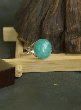 天然天河石戒指男友情侣款送礼