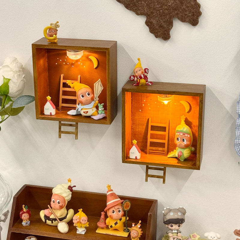 萌粒星星人随心配收纳展示盒盲盒萌粒壁挂框带灯立体相框泡泡玛特,淘宝优惠券,粉丝福利购,淘宝优惠卷