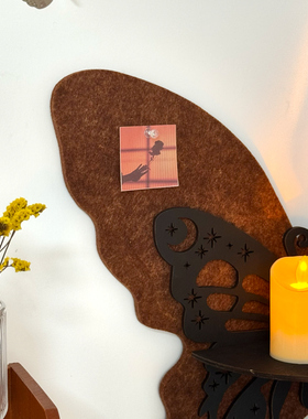 蝴蝶毛毡板壁挂墙贴装饰过道