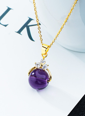 猫眼石沙金女士短款锁骨链