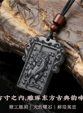 纳福貔貅吊坠男女复古做旧