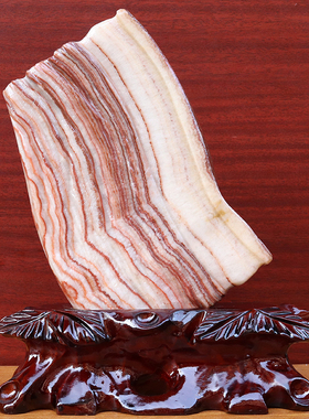 17*22*2cm1125g天然石材奇石摆件猪肉石五花肉桌面装饰雕刻石摆件