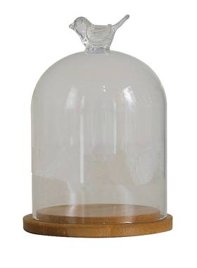 促销永生花玻璃罩子软陶人偶粘土手办盲盒古玩香薰蜡烛透明防尘罩