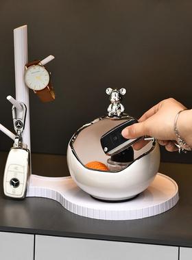 门口陶瓷装饰品钥匙收纳摆件