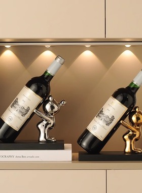 2025新款红酒架摆件现代轻奢高档客厅餐边电视柜子酒柜玄关装饰品