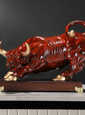 运势牛招财装饰品工艺品镇宅