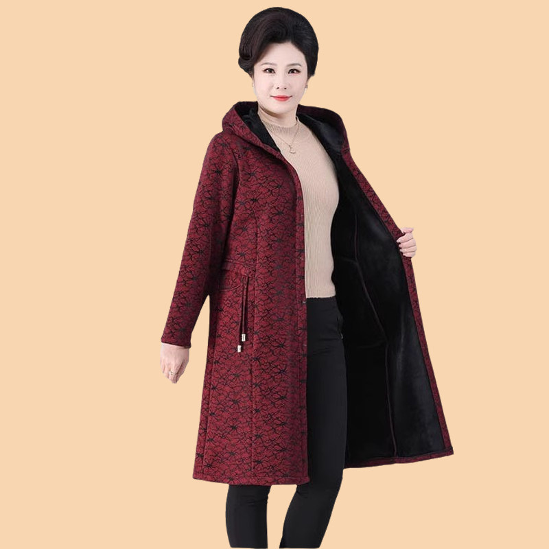 200斤胖妈妈加肥加大码秋冬装外套中老年人女装加绒风衣时尚洋气,淘宝优惠券,粉丝福利购,淘宝优惠卷
