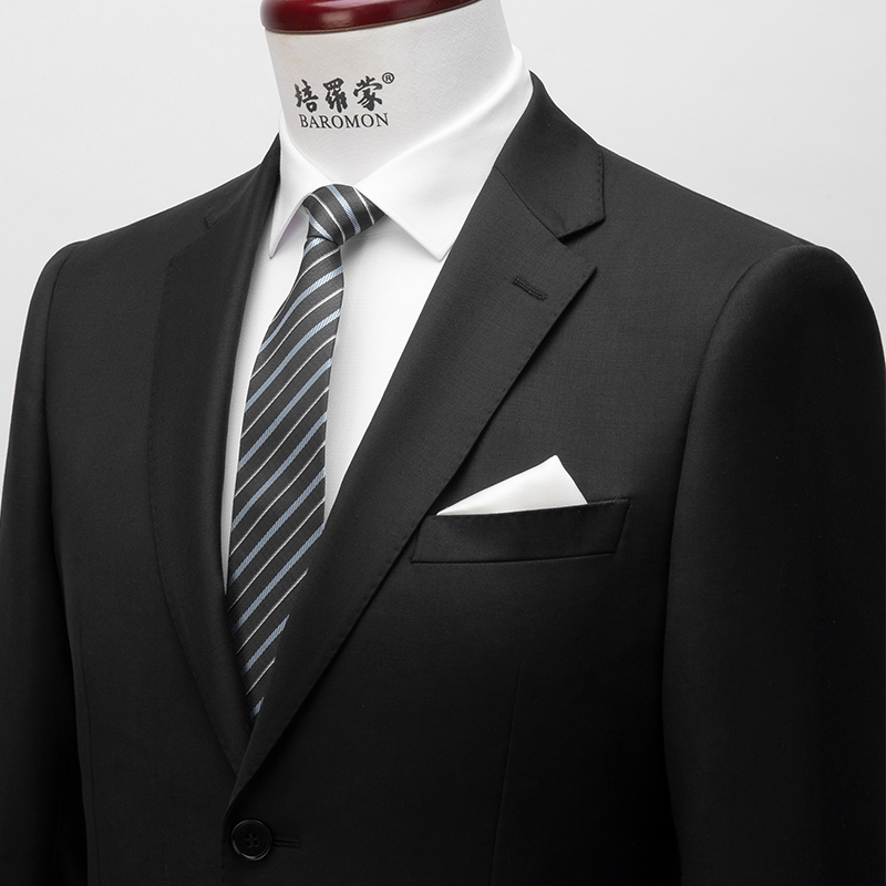 【羊毛西装】培罗蒙中年男士西服套装上衣便西商务休闲西服外套-图1