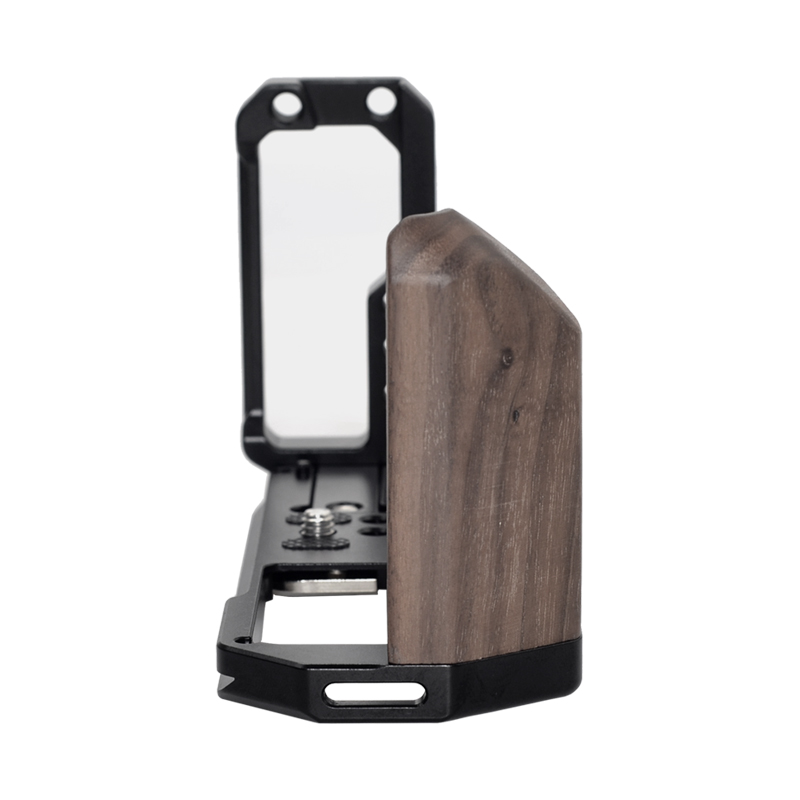 桑格富士X-T5手柄L板XT5微单相机竖拍快装板L型底座实木手柄vlog拓展配件DJI如影大疆RS4 RS3 pro稳定器竖拍 - 图3