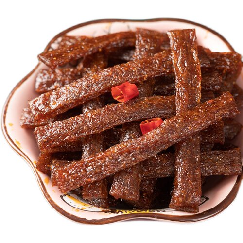 湖南周长江香辣蹄筋味辣条儿时怀旧零食豆角干90后五毛钱小时候的 - 图2