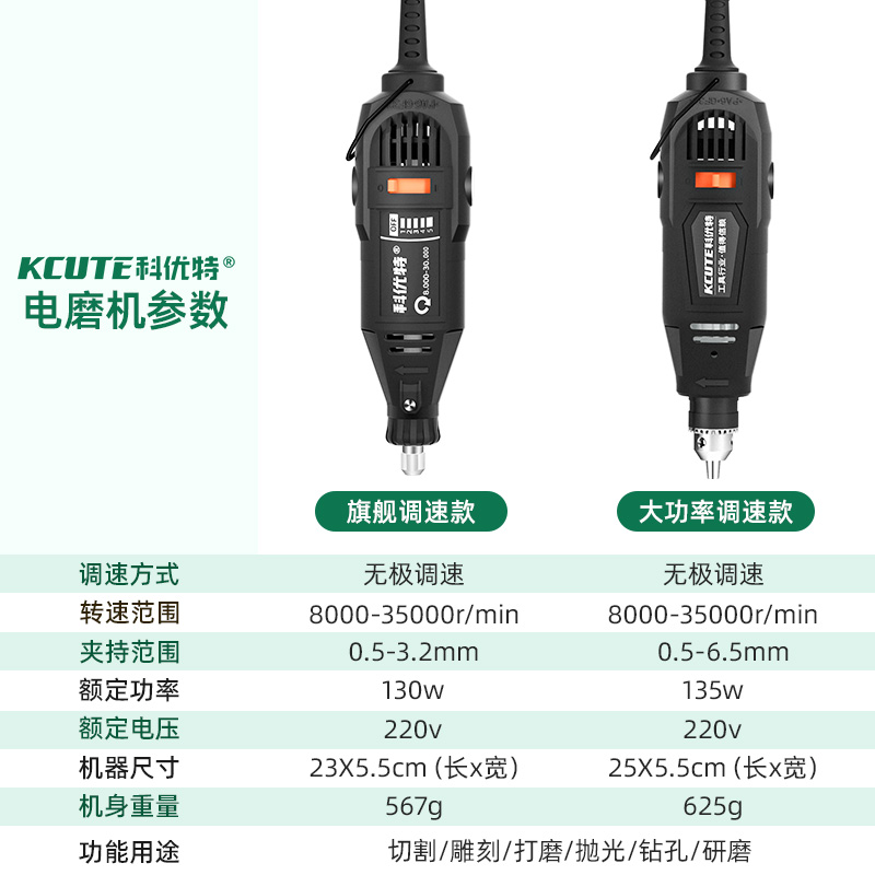 大功率电磨机小型电钻木雕文玩打孔玉石雕刻打磨抛光神器电动工具 - 图2