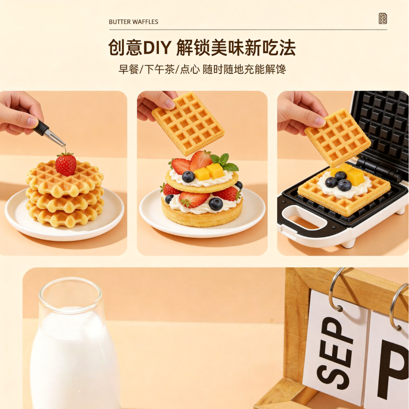 【李佳琦直播间】丹夫华夫饼黄油芝士味格乐营养糕点礼盒早餐面包