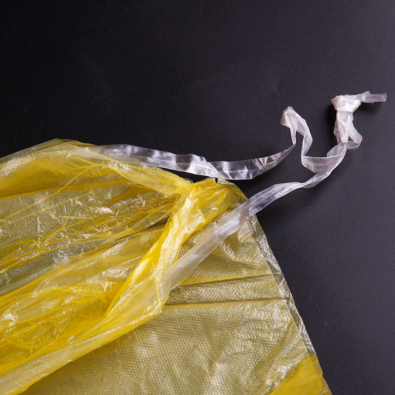 医疗垃圾袋黄色加厚一次性医用废弃物清洁袋诊所医院穿绳式袋子