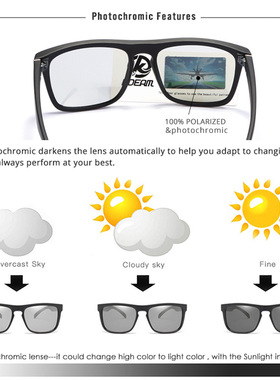 高清太阳镜偏光方形运动情侣款