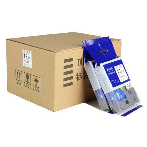 适用于兄弟标签机色带12mm 18 24 PT-E100B D210 PT-P700D200打印纸带TZE231 631pt18rzbrother标签机色带9mm - 图2