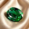 Oval emerald loose stone synthetic gemstone