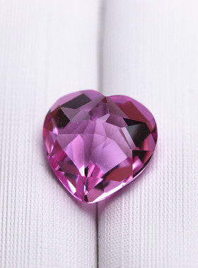 爱心碧玺戒指粉色裸石女生全净