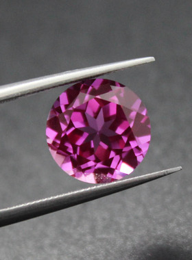 韩版气质宝石圆形碧玺戒指