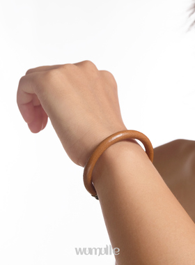 wumulle牛皮手镯朋克复古小众