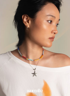 wumulle原创彩色琉璃海星项链