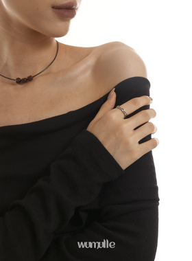 wumull男女铜简约编藤戒指