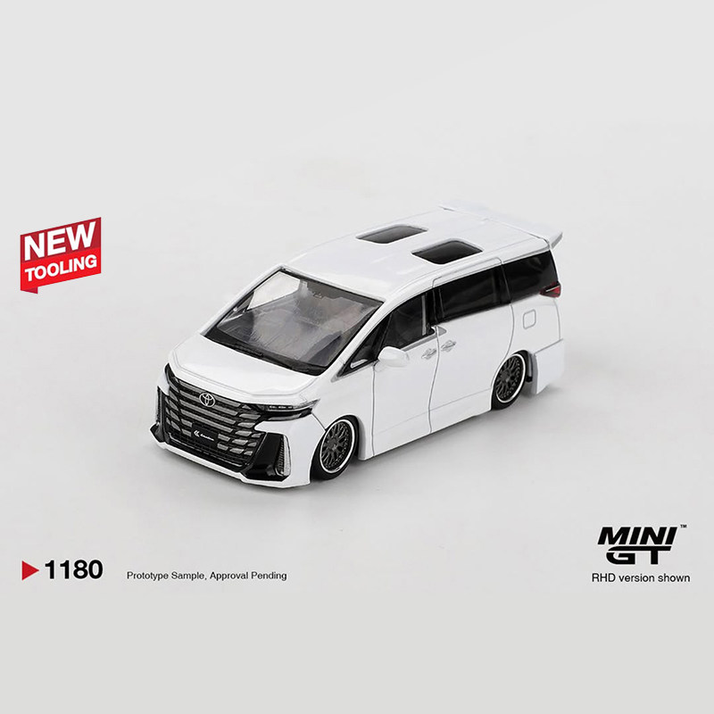 驰誉模型 MINIGT 1:64 #1180 丰田威尔法 40 KUHL 白色 合金车模,淘宝优惠券,粉丝福利购,淘宝优惠卷