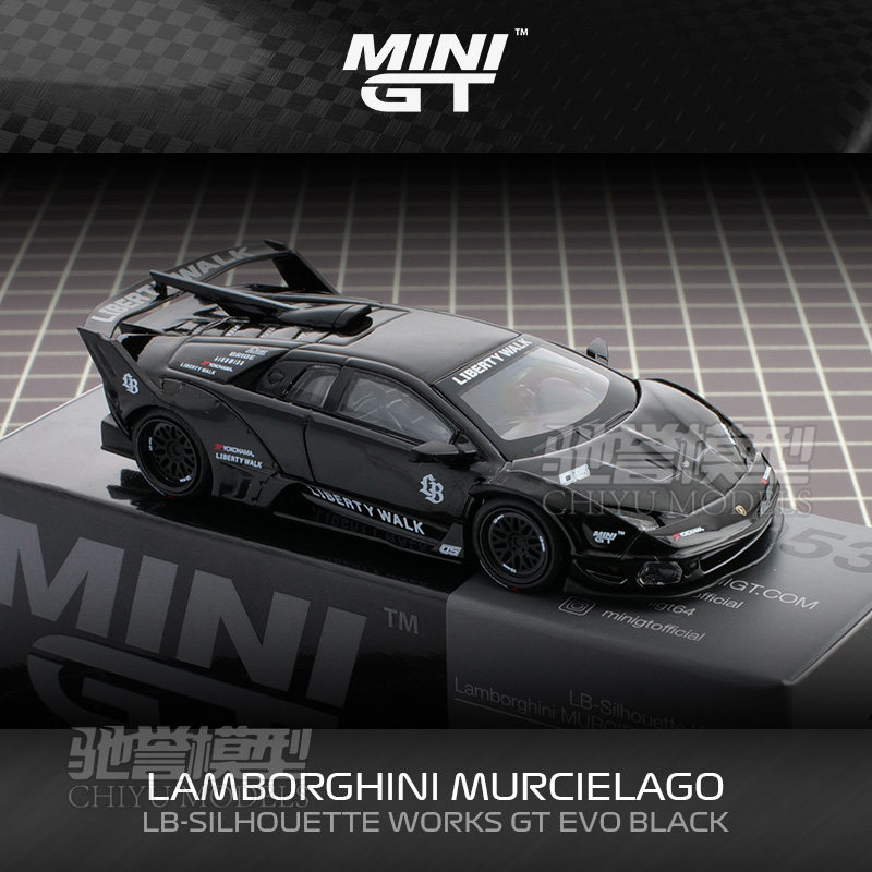 驰誉模型 MINIGT 1:64 兰博基尼 超级剪影 合金车模 #1053 - 图0