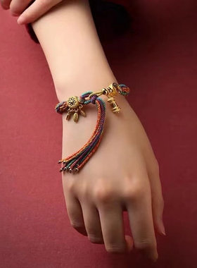 六字真言 纯手工精编手链 男女通用