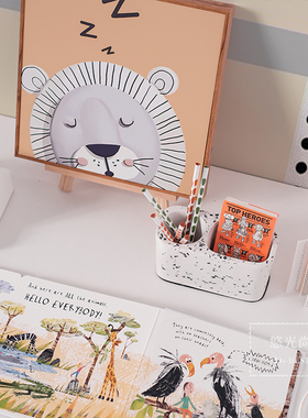 小清新绘本主题卡通样板房间儿童房摆件现代简约样软装小女孩房间