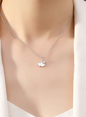 PT950镀铂金项链女18K白金锁骨链