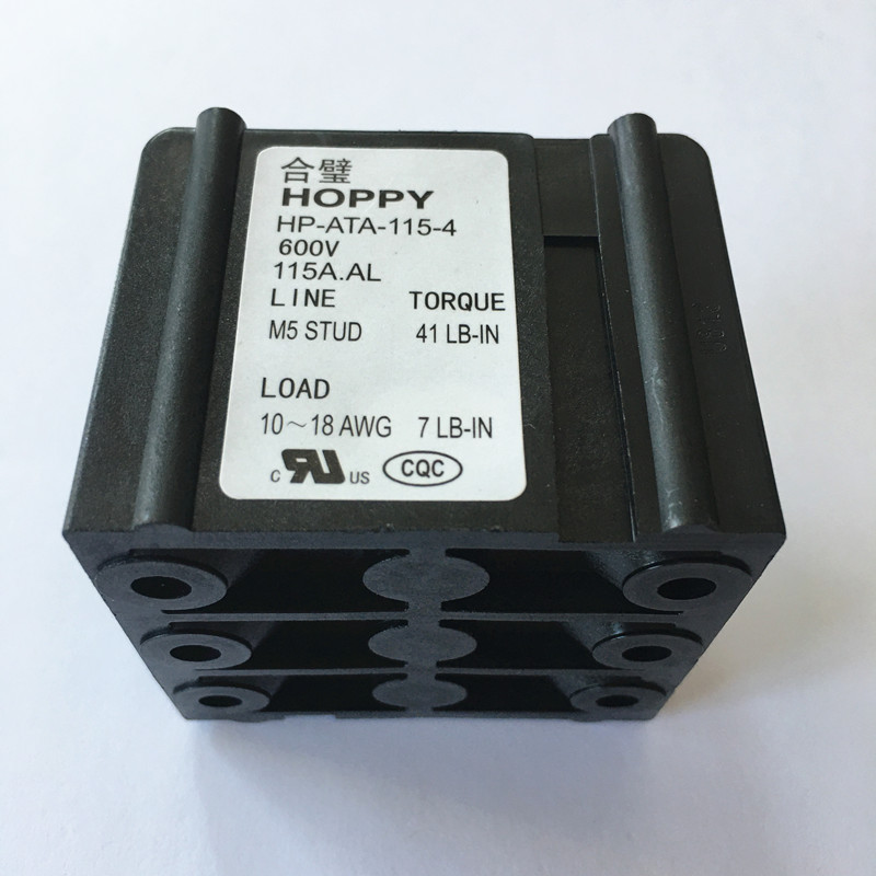 HOPPY合璧 ATA-115-2美式端子台 接线坐铝端子 连接器 600V 115A - 图2